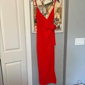 Show Me Your Mumu Orange Wrap Front Jumpsuit